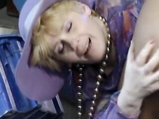 big beautiful woman German doxy rides wang in the mechanic salon