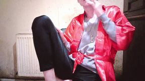 red bathrobe satijnj smoking 500