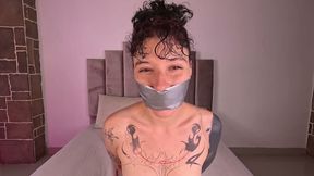 Gagged with 3 Layers of Tape