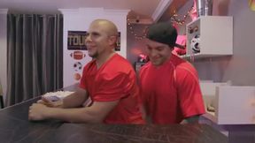 Serving Her BF Eli Hunter and Eddie Danger