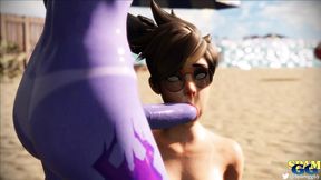 Spamgg69 Thirsty Beach Babe&#039;s Deep Throat Adventure: Wild Sex Unleashed