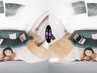 Ebony Cutie Gets Caught Masturbating And Sucks Dong Instantly - TmwVRnet