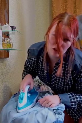 Fucked hard with a creampie for a badly ironed shirt