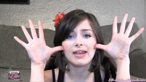 I THINK MY HANDS ARE AMONG THE BIGGEST GIRLS HANDS