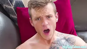 Cute Athletic Stepbro Breeded By Bearded Stud For Cumshot