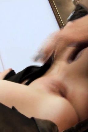 Naughty Lesbian Office Scene-3 Exuberant Booty Lesbian MILFs Test Out Their Dildos in the Office