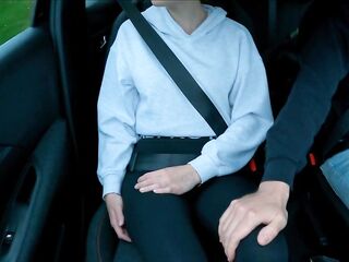 After the driving lesson, things got hot inside the car