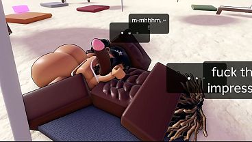 Big cocks and big asses on the beach in Roblox