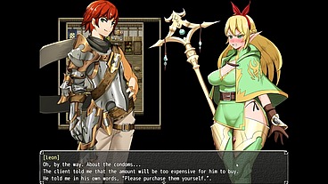 Nymphomania Priestess [Cuckold Hentai game PornPlay] Ep.7 cute elf slut cum in the street while having her nipples pinched !