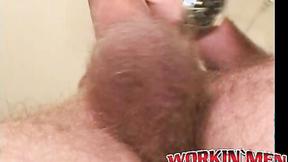 ”Mature guy gets his cock jerked off by an unknown guy”
