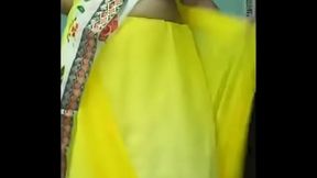 Shreya bhabhi in bra saree hot show