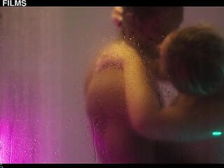 THE DAUGHTER OF THE OWNER GOR BANGED BY CUBAN EBONY WAITER ON HIS OWN SHOWER!