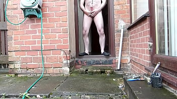 Hope No Neighbours Saw Me Piss And Cum