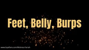 Feet, Belly, Burps