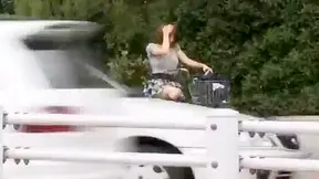 Japanese Cyclist with Dildo Seat Rides to Orgasmic Heaven: XXX Video