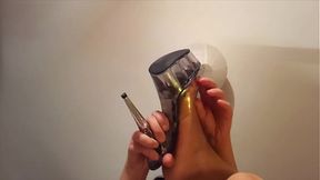 Busty Amateur MILF Tease  Bikini tops and Blowjobs in the Bedroom  Britney Swallows in Stripper Heels
