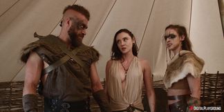 Latina Temptress Ignites Interracial Passion in Threesome Play