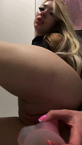 Girl on girl action with a surprise
