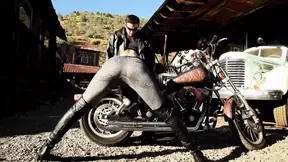 Daring hot milf takes big cock outdoors