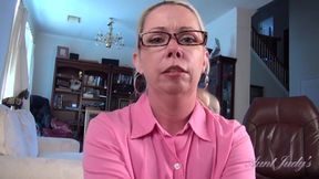 Auntjudys - Your Hairy MILF Stepaunt Liz Lets You Cum in Her Mouth (pov)