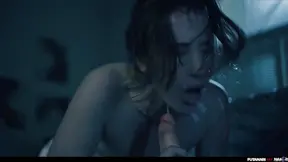 Raid Turns Into Steamy Futa Threesome With Lesbiens and Shemale Bliss