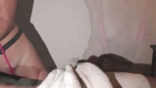 Teasing Kamren gives full body rubdown and milks clients cock