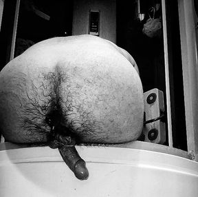 Prostate vibrator makes me piss and cum buckets