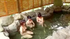 Hot Springs Spying! Nude Japanese Girls Undressing and Bathing