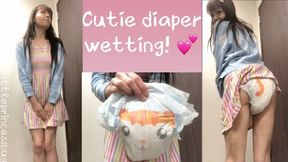 Cutie baby diaper pee at the office!