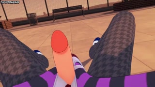 Mizore Shirayuki Teases You With Her Feet! Rosario + Vampire Hentai Uncensored