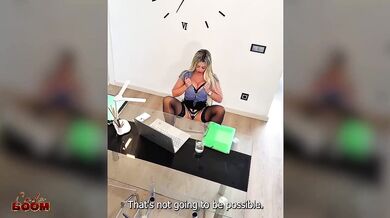 Boss Fucks Secretary NPOG Big Tits Blonde Carla Boom Office Before Meeting