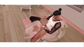 Horny stespsister gets taught a dirty little lesson by her evil stepbrother'_s cock