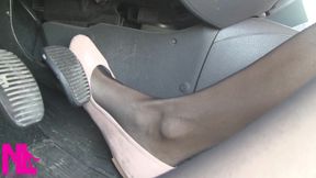 Sensual Revving in Rose Ballet Flats