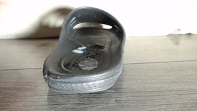 Thick Straight Cock Cums in Slippers