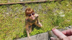 Outdoor Pee, Masturbation and Water Fun