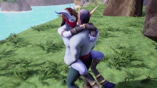 Elf fucking a draenei girl in the land of Azeroth | Warcraft porn parody Short Clip
