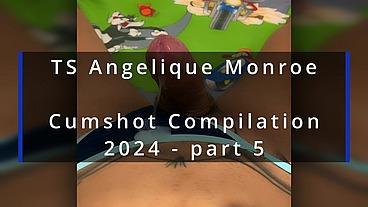 TS Angelique Monroe - Cumshot Compilation