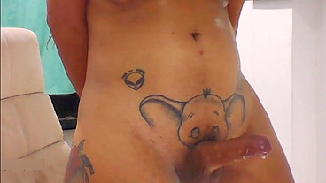 TS Angelique Monroe - Cumshot Compilation