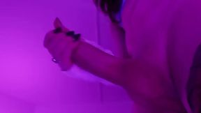 Sissy Shemale Femboy Taking a Shower, Stroking and Cumming!
