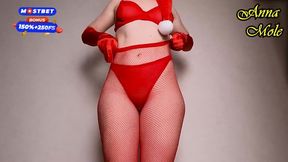 Anna Mole's Festive Surprise: A Perfectly Curved Christmas Delight
