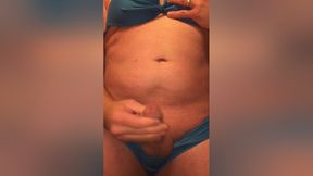 Secretly Wearing My Wifes Bikini Turned Me On So I Jerked Off A Big Cum Shot And Licked It All Up
