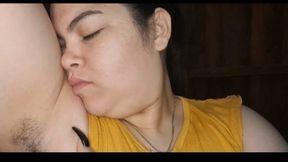 sweaty and smelly armpits, I lick them