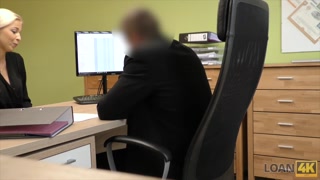 LOAN4K. She needs a new car, an loan agent needs her pussy