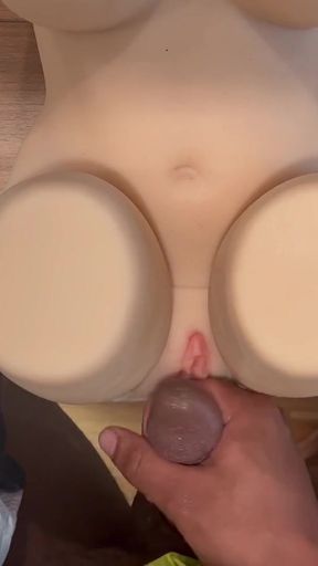 Memorable moment from &quot;Crossdresser Prematurely Ejaculates On Sex Doll After Edging For Hours&quot;