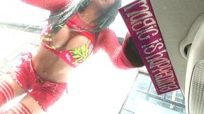 romana ryder is a horny latina who is supposed to be working at the car wash