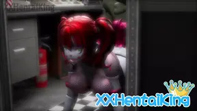 Zombie Freddy fucks Circus Baby in 3D animated FNAF hentai