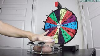 CBT Spinning Mystery Wheel Femdom Ball Busting Handjob