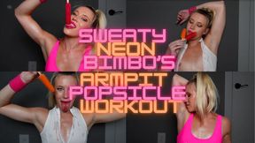 Sweaty Neon Bimbo's Armpit Popsicle Workout