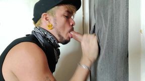 leo bulgari eats a straight men cock in the gloryhole of his house - full video!!!