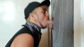 leo bulgari eats a straight men cock in the gloryhole of his house - full video!!!